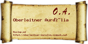 Oberleitner Aurélia névjegykártya